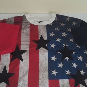 Men's 4th of July short sleeved shirt